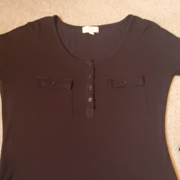 Pink Rose black knit top size Medium - Picture 7 of 8